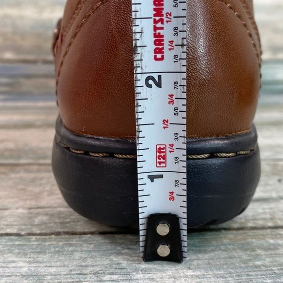 Rockport Loafers Shoes Womens 8.5M Brown Leather Slip On Lightweight - Picture 9 of 11